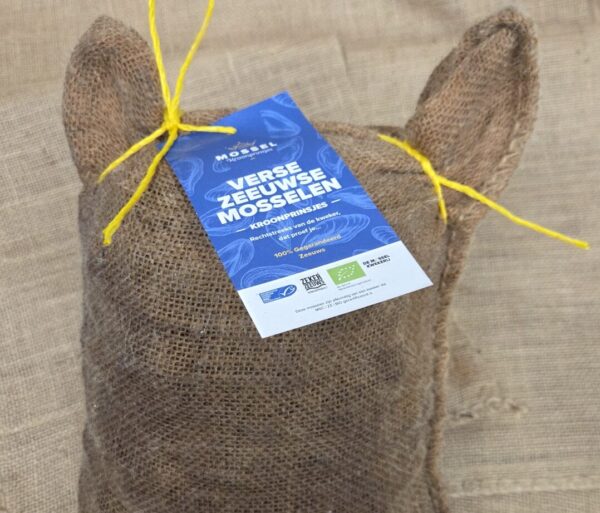 Zeeuwse Mosselen Kroonprinsjes Bio 5kg jute - Afbeelding 3